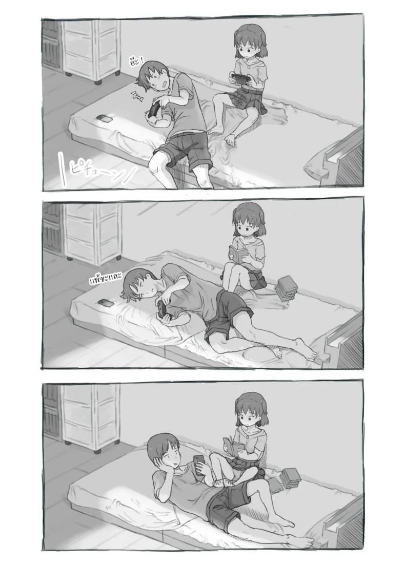 พี่ชายชักว่าว น้องสาวตกเบ็ด [Kuromahou Kenkyuujo (Nukaji)] Imouto to Nuku Fap Sessions with my Little Sister! หน้า 7