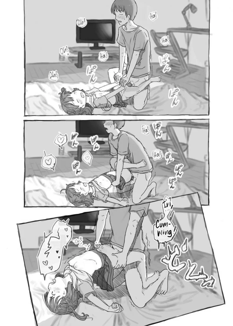 พี่ชายชักว่าว น้องสาวตกเบ็ด [Kuromahou Kenkyuujo (Nukaji)] Imouto to Nuku Fap Sessions with my Little Sister! หน้า 47