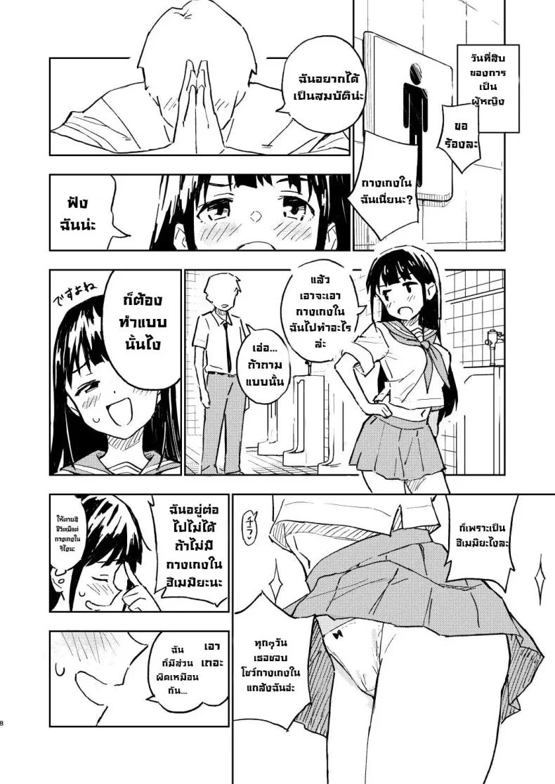 ถ้าไม่ท้องก็กลับไปเป็นผู้ชาย [Mirakoku (Yasumi Mirakichi)] 1-kagetsu Ninshin Shinakereba Otoko ni Modoreru Hanashi ถ้าไม่ท้องก็กลับไปเป็นผู้ชาย 2 หน้า 8