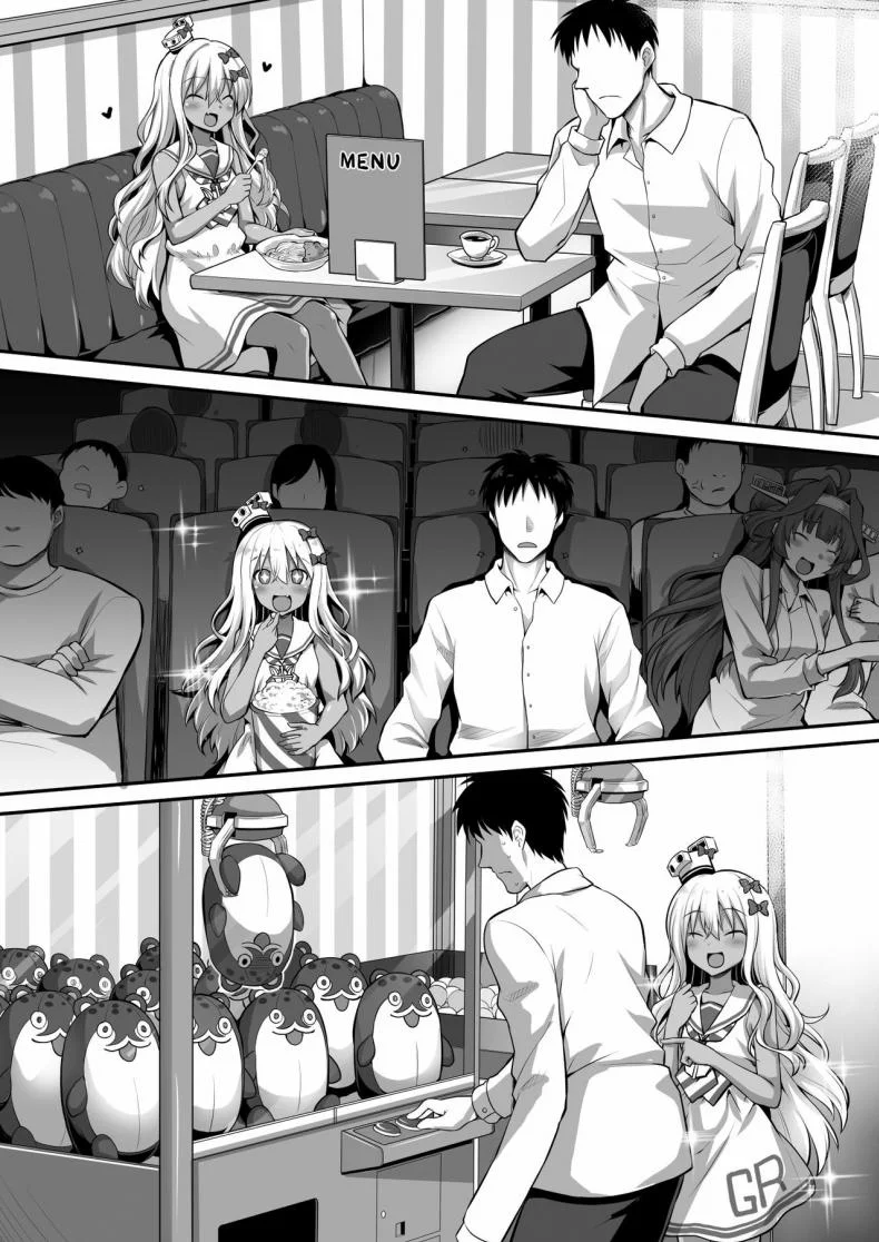 สั่งสอนสาวเรือรบ [Akutensoushin (Kokutou Nikke)] Kanmusu Chakunin Zenya - Grecale-chan no Mesugaki Joui Play (Kantai Collection -KanColle-) หน้า 5