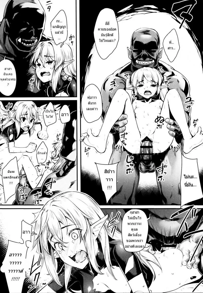 แล้วสอนว่าอย่าไว้ใจอมนุษย์ (COMIC1☆13) [Area14 (Kasei)] Orc ni Torawareta Elf wa หน้า 22