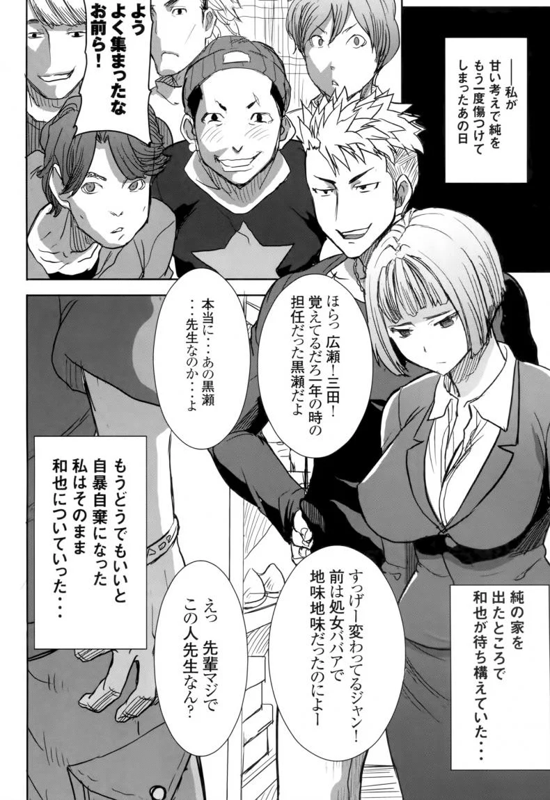 เรื่องไม่หวานของจารย์สาว [Namakemono Kishidan (Tanaka Aji)] UnSweet Kurose Katsuko Plus Are Karaเรื่องไม่หวานของจารย์สาว 5 [ ยังไม่แปล ] หน้า 10