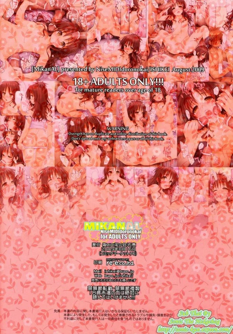 มาเป็นสิบก็รับไหว [NiseMIDIdoronokai (Ishikei)] MIKANAL (To LOVE-Ru) หน้า 15