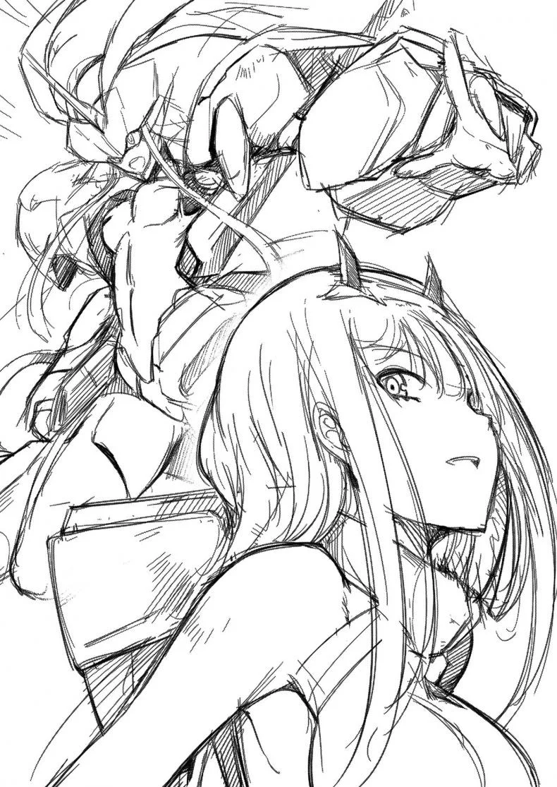 นายเป็นได้แค่คู่ขา [Once Only (Nekoi Hikaru)] Mitsuru in the Zero Two (Darling in the Franxx) หน้า 4