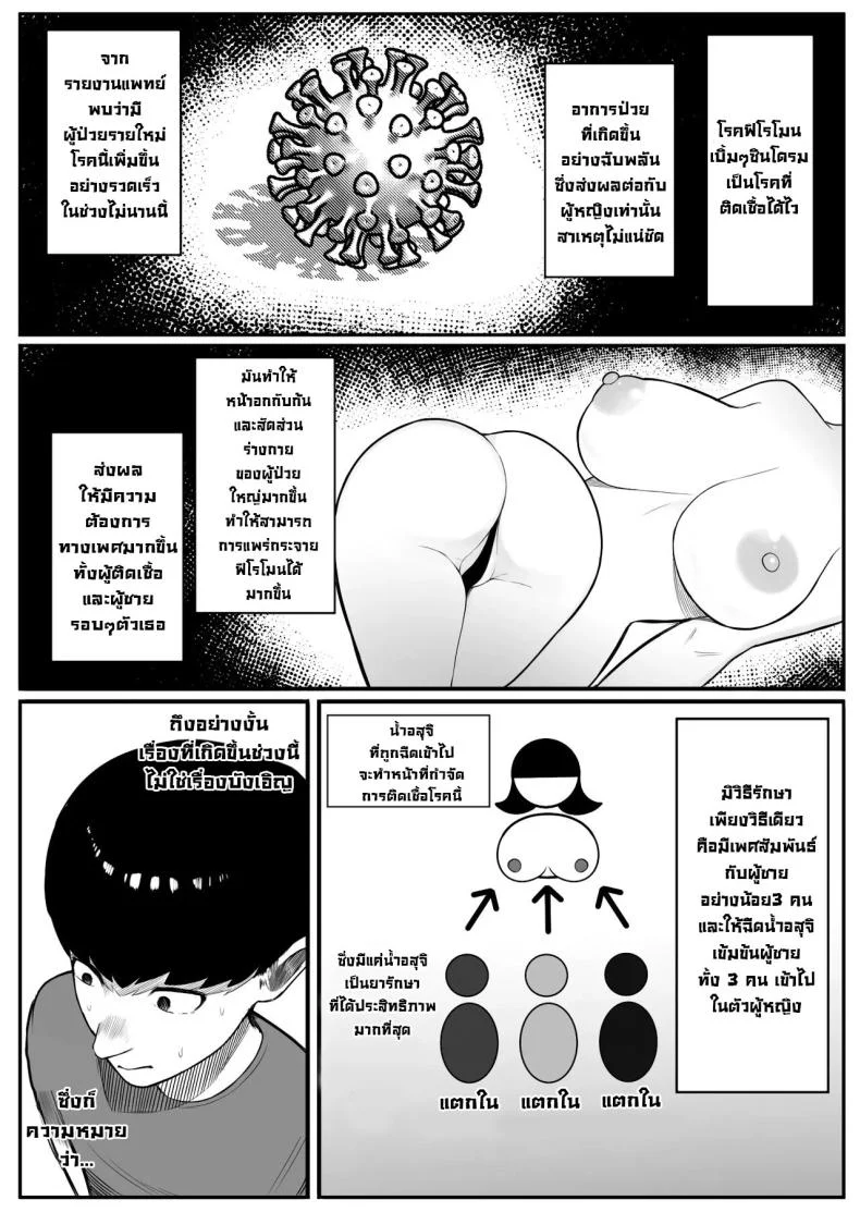 โรคฟีโรโมนเบิ้มๆ [Kurukuru, Kiyuu] Kaiki! Binbin Pheremone-byou  The Bizarre Throb-Throb Pheromone Illness หน้า 13
