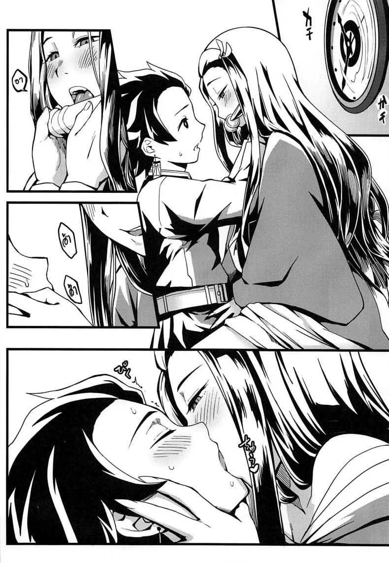 ดาบพิฆาตอสูร - อารมณ์พลุ่งพล่าน (C97) [San Se Fang (NekoWeapons)] Oniimo no Nin (Kimetsu no Yaiba) หน้า 9