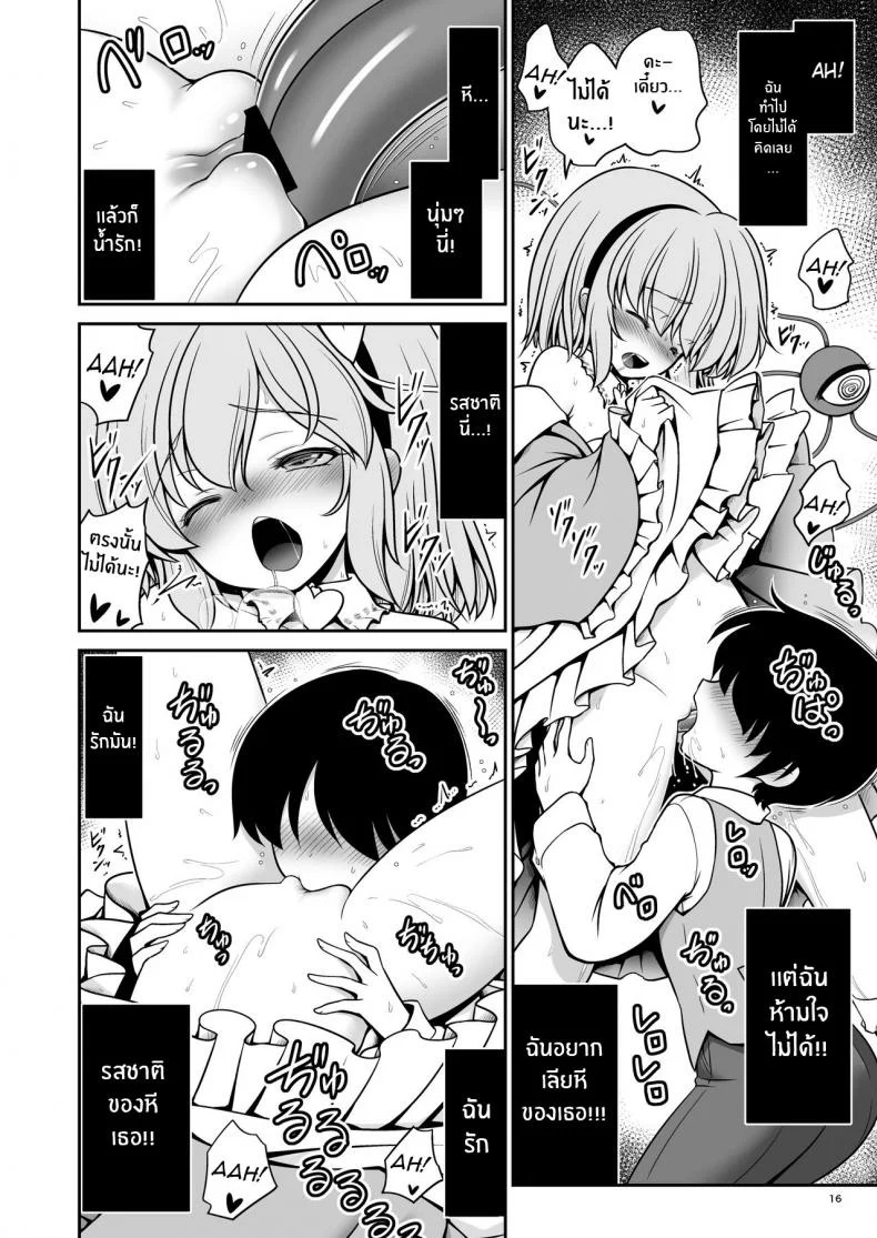 ลงโทษฉันเลยสิ[Yosutebito na Mangakaki (Tomoki Tomonori)] Oshioki Dakara Nani shite mo Ii no yo (Touhou Project) หน้า 16