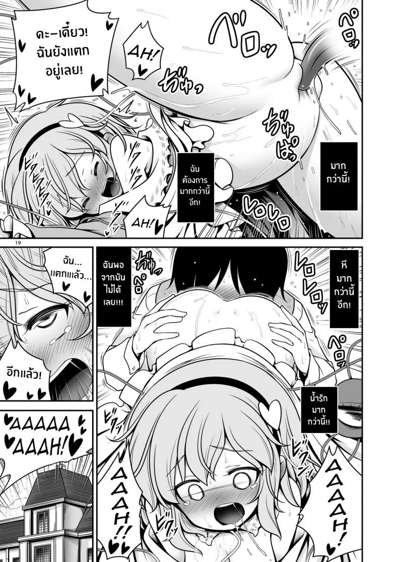 ลงโทษฉันเลยสิ[Yosutebito na Mangakaki (Tomoki Tomonori)] Oshioki Dakara Nani shite mo Ii no yo (Touhou Project) หน้า 19