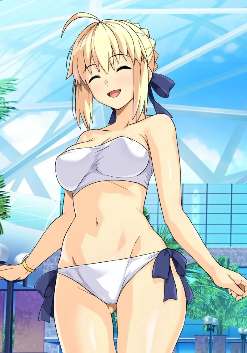 คุณเซเบอร์ในสระว่ายน้ำ[Royal Bitch (haruhisky)] Saber-san Yarimoku Nanpamachi Pool Hen (Fate stay night) หน้า 66