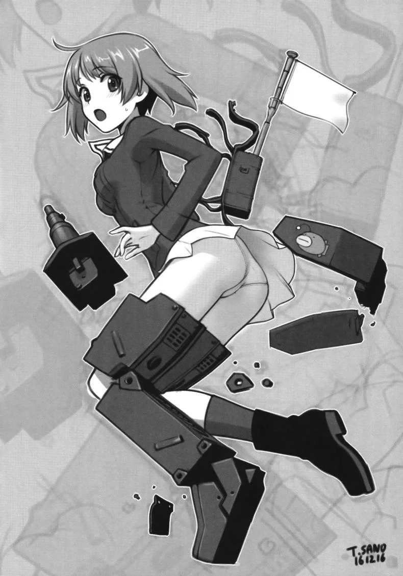 อัดคลิปลักหลับ (C91) [Yakiniku Tabetai (Derauea)] Nishizumi Maho no Suimin Kansatsu  Record of Nishizumi Maho’s Sleep Violation (Girls und Panzer) หน้า 27