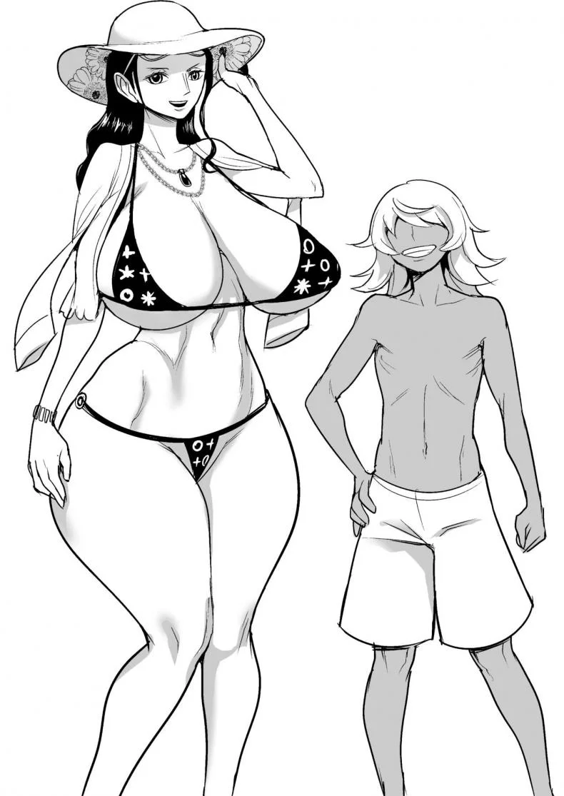 เที่ยวพักผ่อนของสาวๆกลุ่มหมวกฟาง[REM9 (Hamiltan)] Namirobi One Shota Vacation (One Piece) หน้า 5