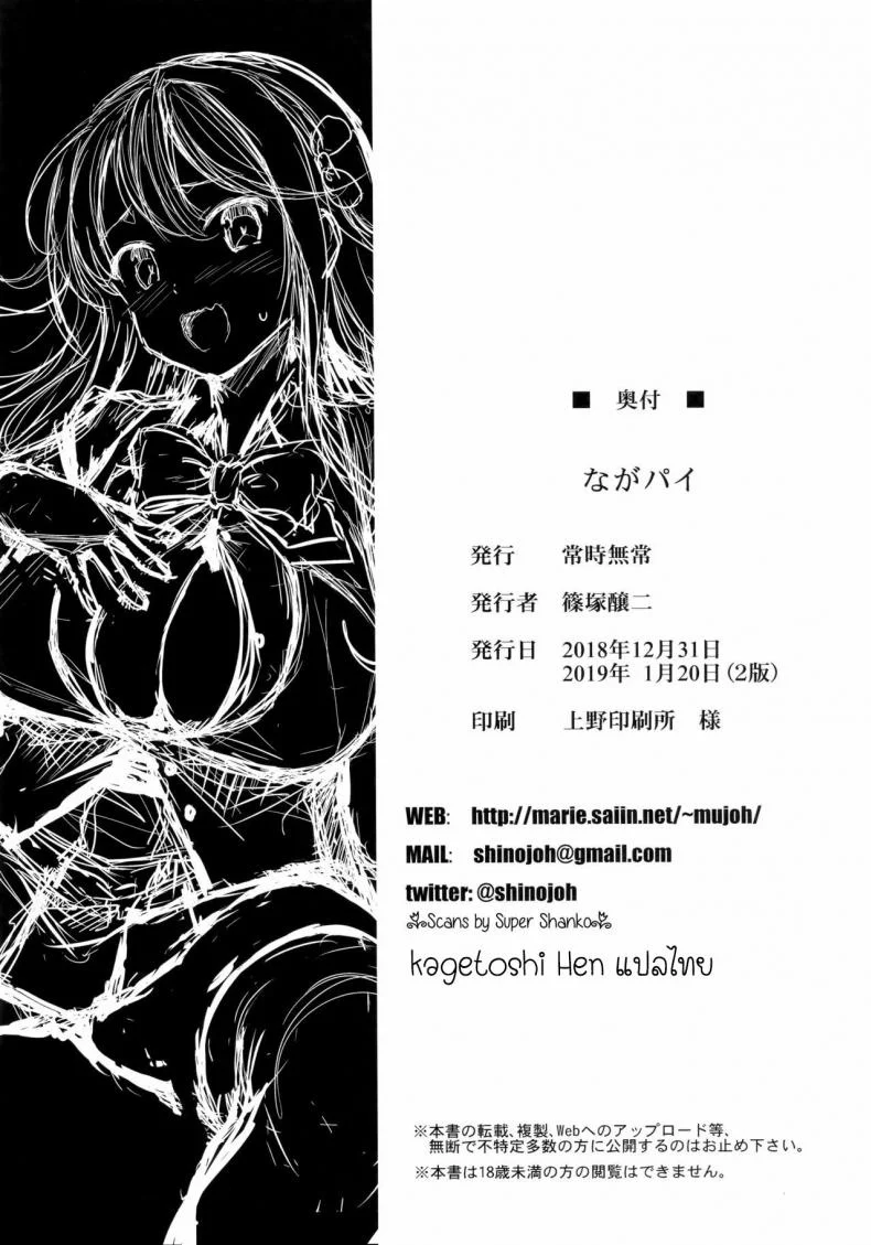 ชวนกินลมหรือกินตับ [Jouji Mujoh (Shinozuka George)] Naga Pai (Kantai Collection -KanColle-) หน้า 16