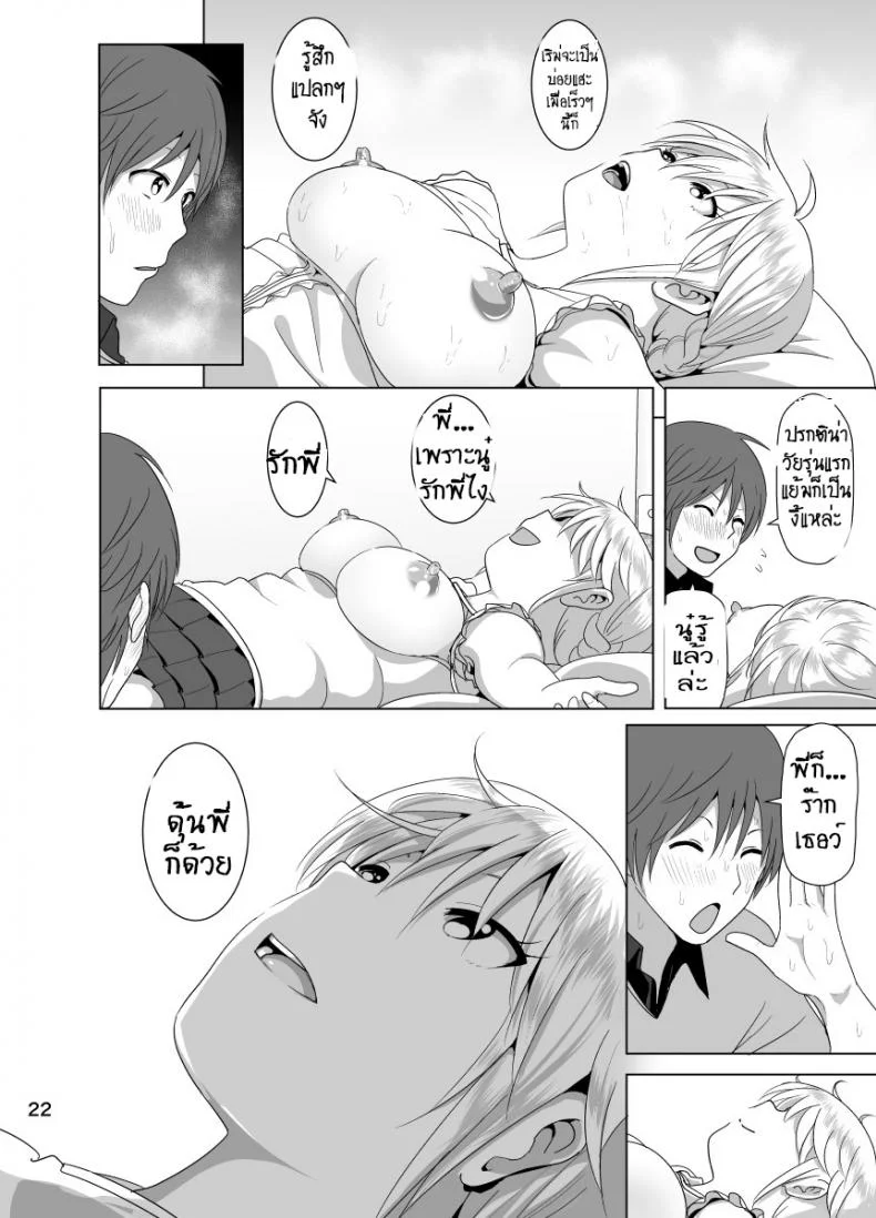 เรื่องของน้องสาวลูกครึ่งนมตู้ม [Supe (Nakani)] Imouto no Oppai ga Marudashi Datta Hanashiเรื่องของน้องสาวลูกครึ่งนมตู้ม 1 หน้า 23