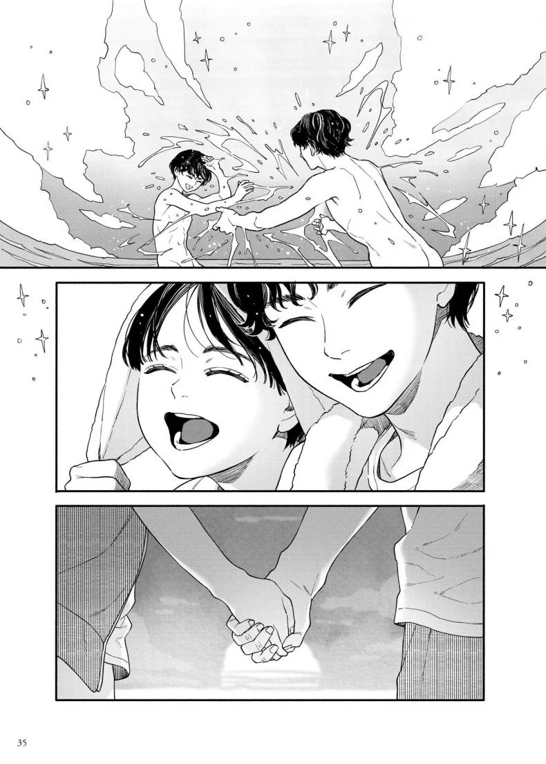 ไปเที่ยวทะเลกัน [Hamashima Saketen (Hamashima Shigeo)] Umi ni Ikou ｜Let's Go to the Beach หน้า 34