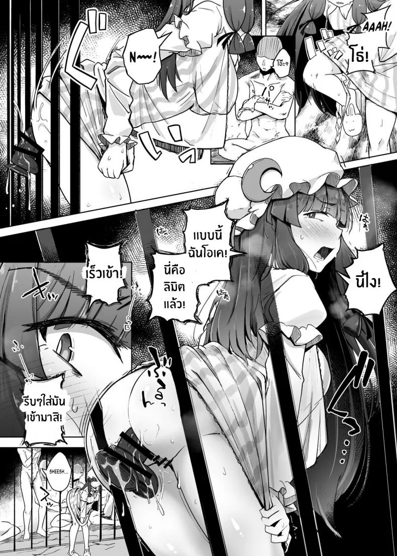 รูสุดลามกของสาวห้องสมุดสุดยิ่งใหญ่[Jikahatsudensho (flanvia)] Ana to Muttsuri Dosukebe Daitoshokan 5 The Hole and the Closet Perverted Unmoving Great Library 5 (Touhou Project) หน้า 6