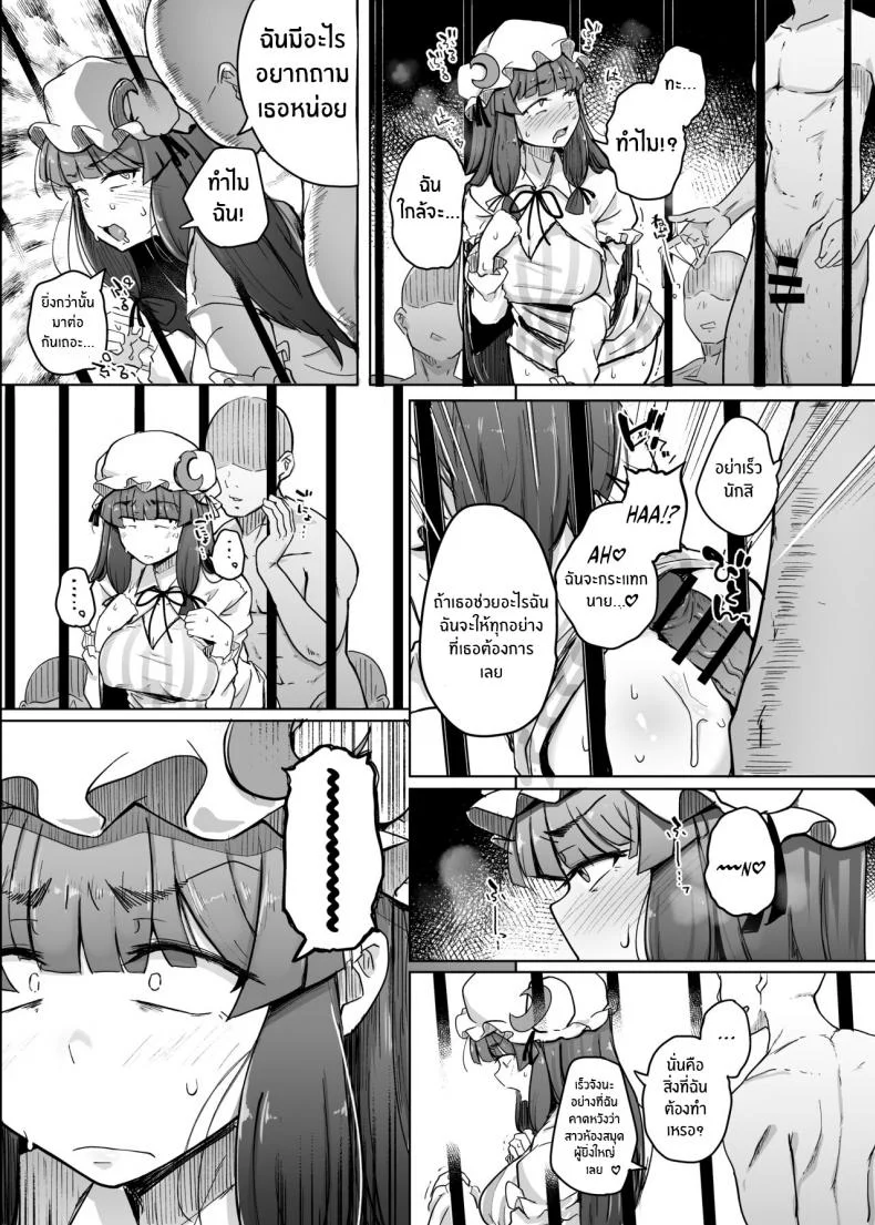 รูสุดลามกของสาวห้องสมุดสุดยิ่งใหญ่[Jikahatsudensho (flanvia)] Ana to Muttsuri Dosukebe Daitoshokan 5 The Hole and the Closet Perverted Unmoving Great Library 5 (Touhou Project) หน้า 9