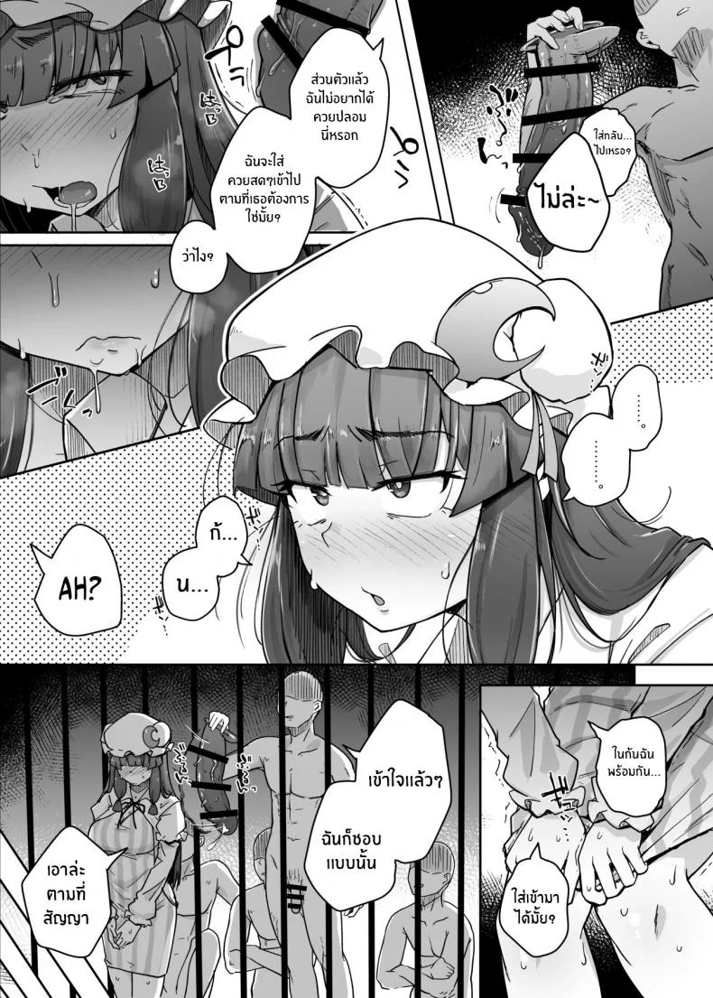 รูสุดลามกของสาวห้องสมุดสุดยิ่งใหญ่[Jikahatsudensho (flanvia)] Ana to Muttsuri Dosukebe Daitoshokan 5 The Hole and the Closet Perverted Unmoving Great Library 5 (Touhou Project) หน้า 11