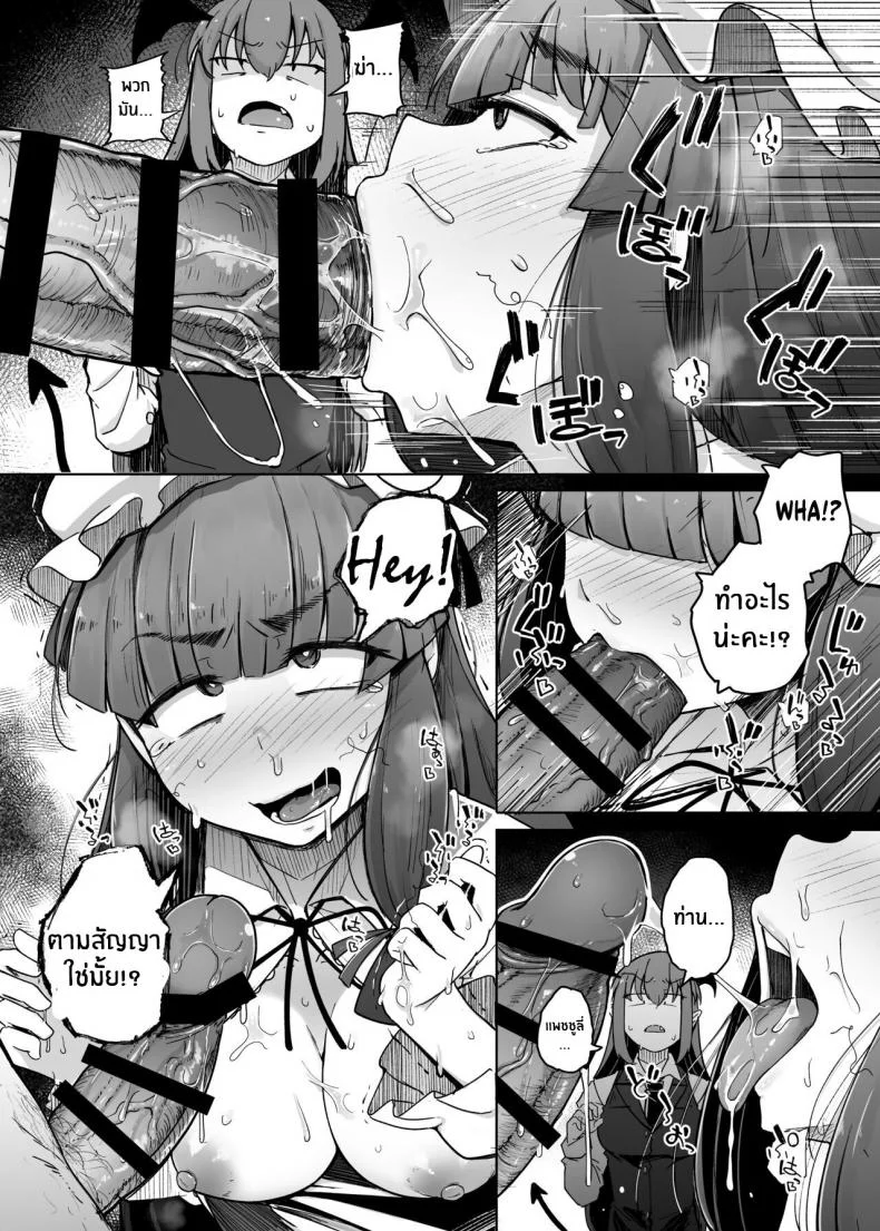 รูสุดลามกของสาวห้องสมุดสุดยิ่งใหญ่[Jikahatsudensho (flanvia)] Ana to Muttsuri Dosukebe Daitoshokan 5 The Hole and the Closet Perverted Unmoving Great Library 5 (Touhou Project) หน้า 20