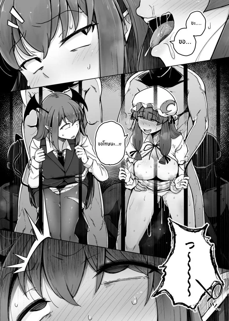 รูสุดลามกของสาวห้องสมุดสุดยิ่งใหญ่[Jikahatsudensho (flanvia)] Ana to Muttsuri Dosukebe Daitoshokan 5 The Hole and the Closet Perverted Unmoving Great Library 5 (Touhou Project) หน้า 25