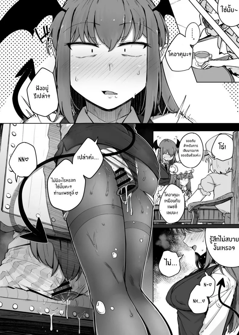 รูสุดลามกของสาวห้องสมุดสุดยิ่งใหญ่[Jikahatsudensho (flanvia)] Ana to Muttsuri Dosukebe Daitoshokan 5 The Hole and the Closet Perverted Unmoving Great Library 5 (Touhou Project) หน้า 28