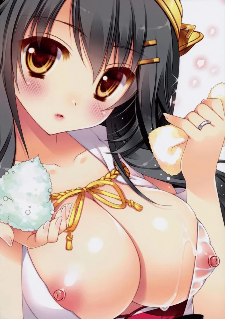 (C90) [Shigunyan (Shigunyan)] Ware, Haruna to Ofuro ni Totsunyuu su!! - Plunging into the Bath with Haruna (Kantai Collection -KanColle-) หน้า 18