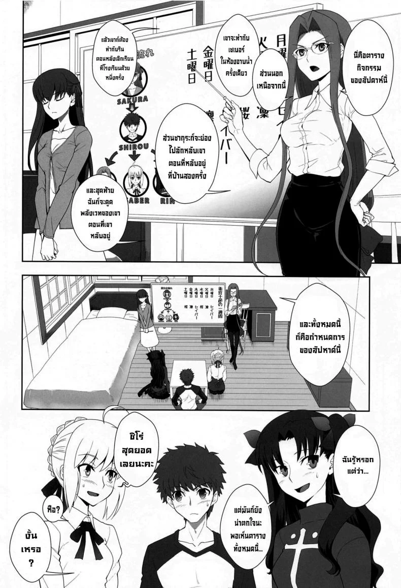 หนึ่งสัปดาห์ของเอมิยะชิโร่ [CRAZY CLOVER CLUB (Kuroha Nue)] Emiya Shirou no Isshuukan (Fatestay night) หน้า 5