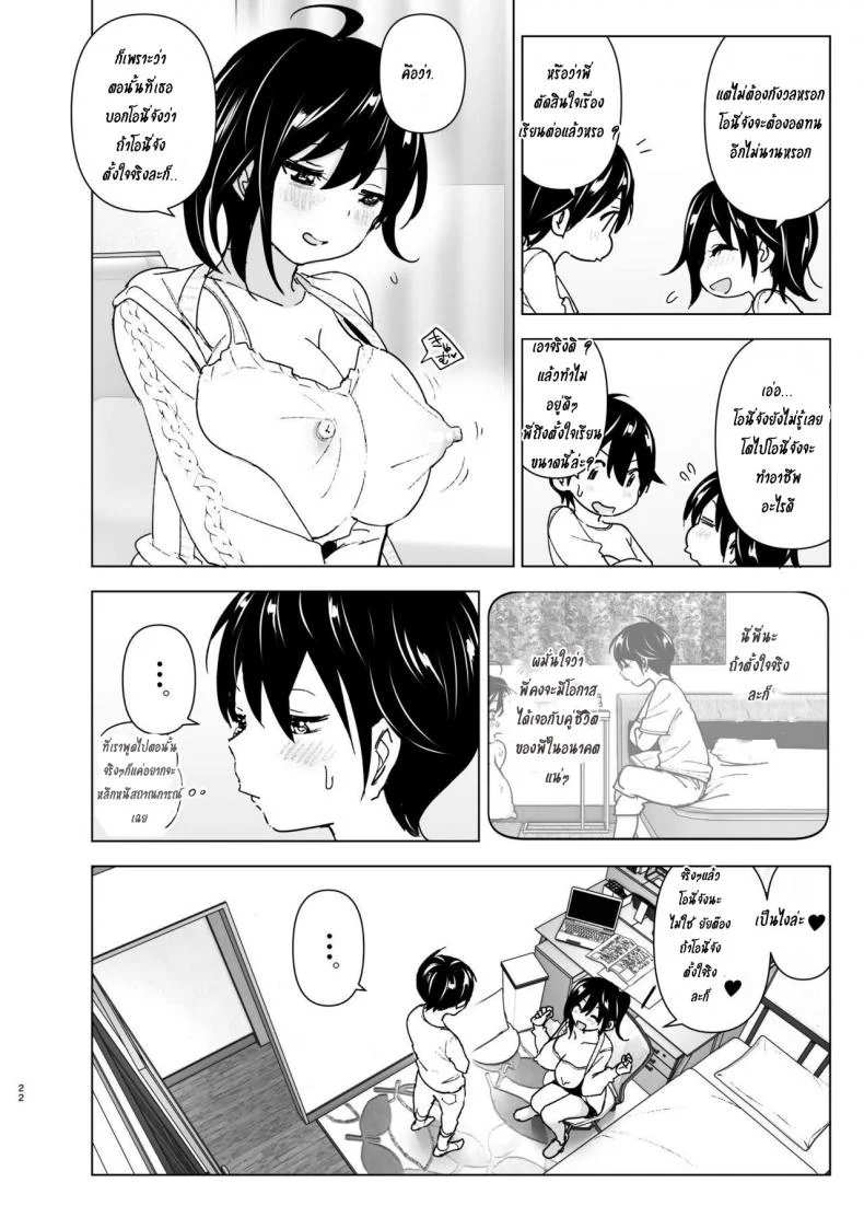 เรื่องราวของพี่สาวสุดต๊อง ที่ดันตกหลุมรักน้องชายจอมรำคาญ [Supe (Nakani)] Onei-chan to Guchi o Kiite Ageru Otouto no Hanashi - Tales of Onei-chan Oto-toเรื่องราวของพี่สาวสุดต๊อง ที่ดันตกหลุมรักน้องชายจอมรำคาญ 1 หน้า 21