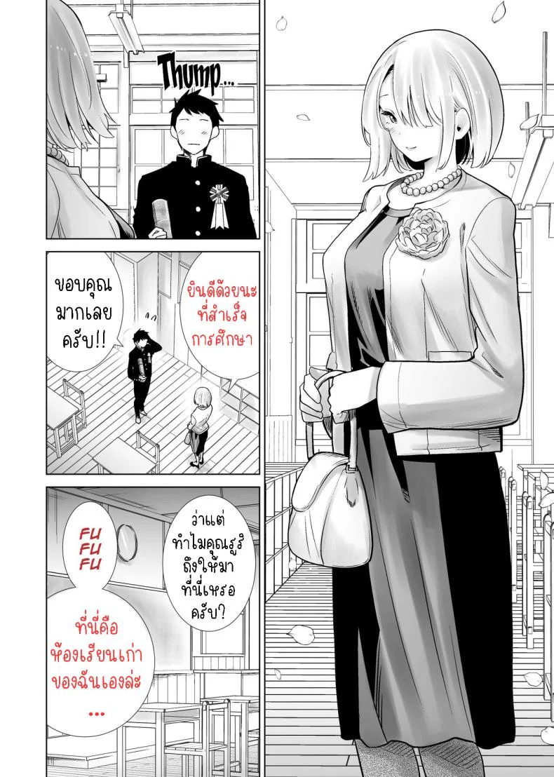 แม่เพื่อนไปร่วมพิธีจบการศึกษา [RK-2] Tomodachi no Mama ga Boku no Dekachin de Ikimakutta Sotsugyoushiki หน้า 12