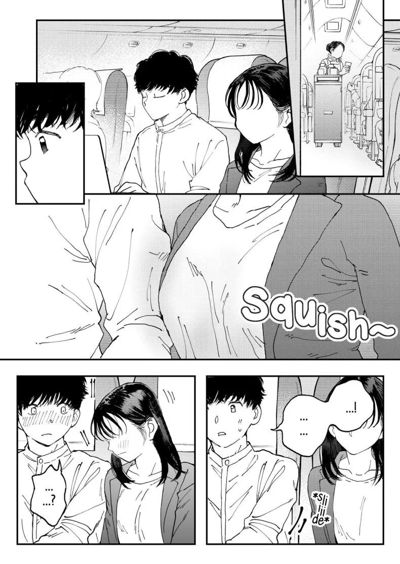 สาวออฟฟิศอยากลองบนเครื่องบิน [Denbu Momo] Muramura OL-san wa Hikouki no Naka demo Seiyoku o Mitashitai Horny OL-san, even on an Airplane, Wants To Satisfy Her Sexual Desires หน้า 13
