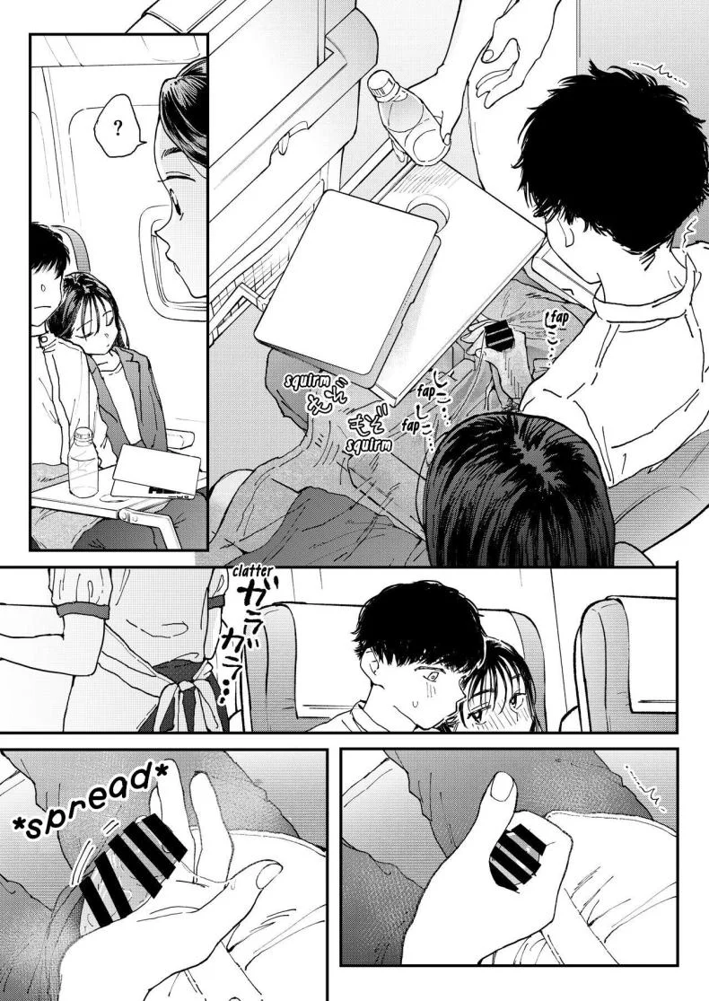 สาวออฟฟิศอยากลองบนเครื่องบิน [Denbu Momo] Muramura OL-san wa Hikouki no Naka demo Seiyoku o Mitashitai Horny OL-san, even on an Airplane, Wants To Satisfy Her Sexual Desires หน้า 18