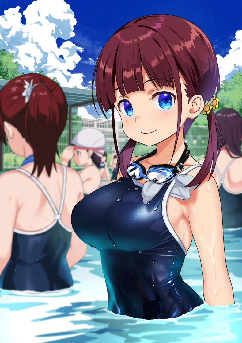 มีเซ็กกันที่สระว่ายน้ำ[Himawari Hanabi (Wakana Hanabi)] Shishunki to Honki Sex Serious Summer Sex At The Pool หน้า 26