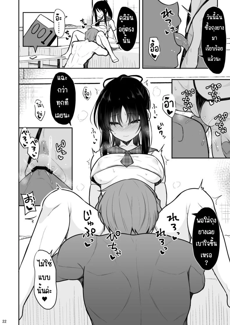 จนกว่าจะติดใจแตกใน [Nekonokone (Takeyuu)] Seiso na Kanojo o Nakadashi Chuudoku ni Saseru made หน้า 21