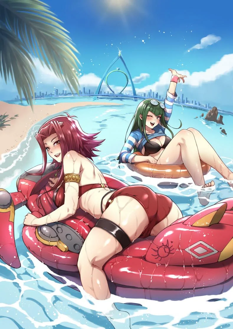 ดูเอลกลางทะเล [Miburi (MIBRY)] Samakani (Yu-Gi-Oh! 5D's) หน้า 34