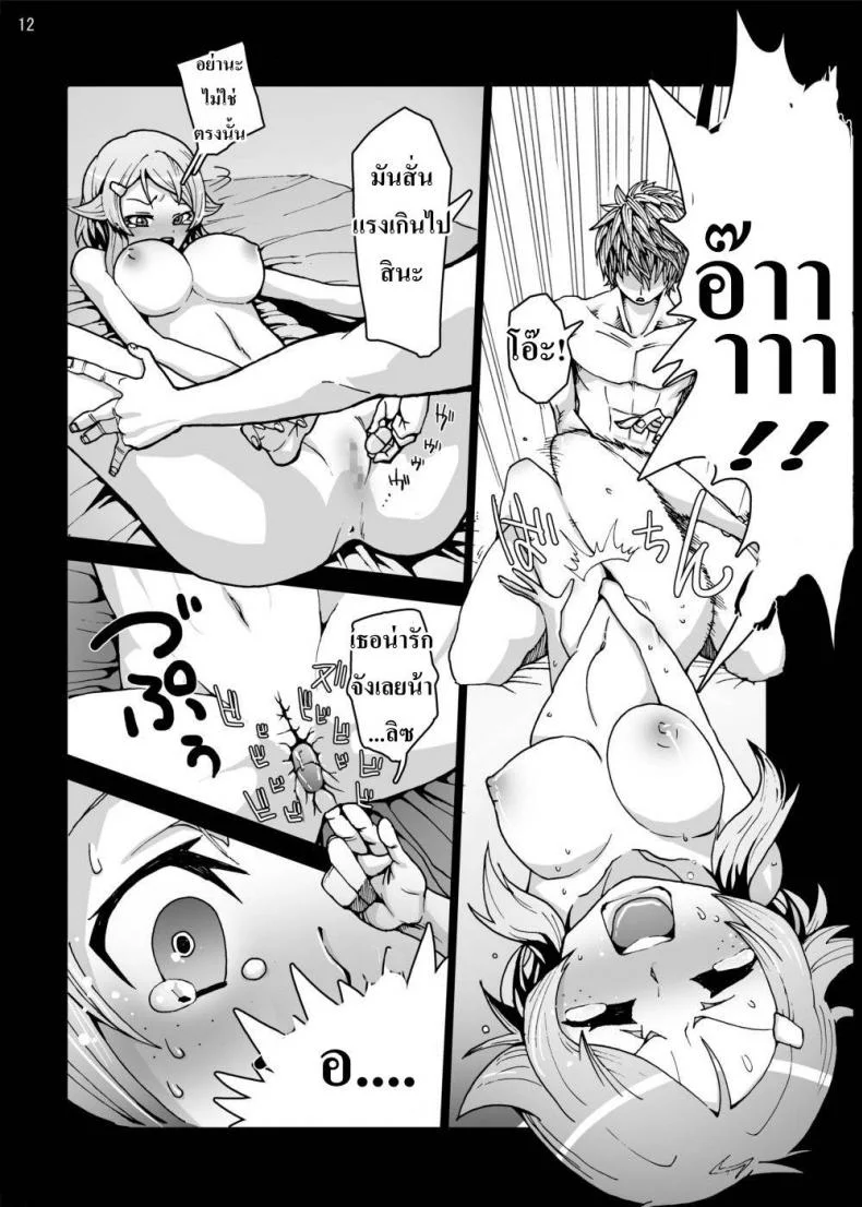 ขั้นตอนตีบวกอาวุธ [Studio Nunchaku (Ahiru)] Lizbeth... Kirito ni wa Suterare, Kyaku ni wa Okasare Nakadashi Ninshin... Asuna to no Kakusa ga Hirogaru Online หน้า 11