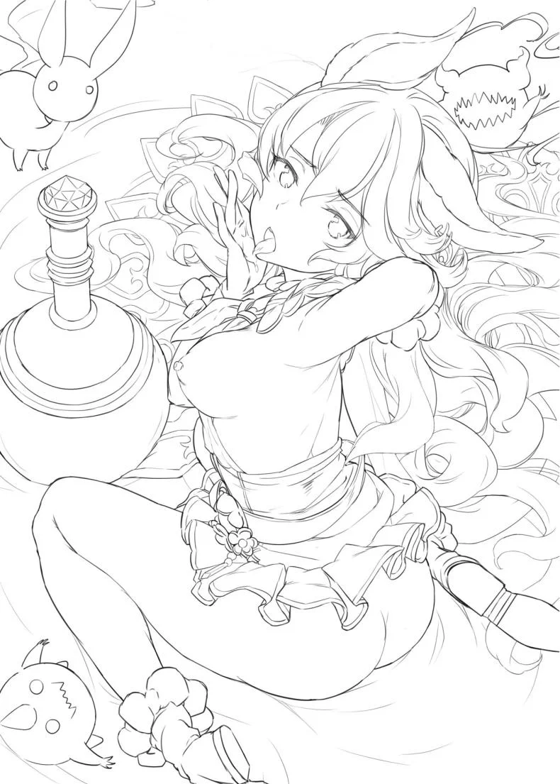 วิญญาณร้ายจงออกไป [Crystal (crew)] Wazato Ferry to XXX Suru Wake Janain Da! (Granblue Fantasy) หน้า 21